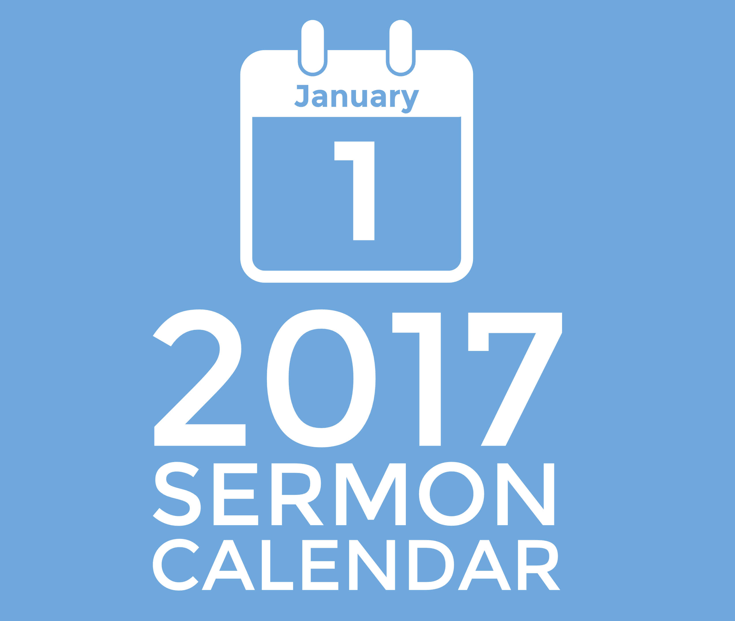 2017 Sermon Calendar