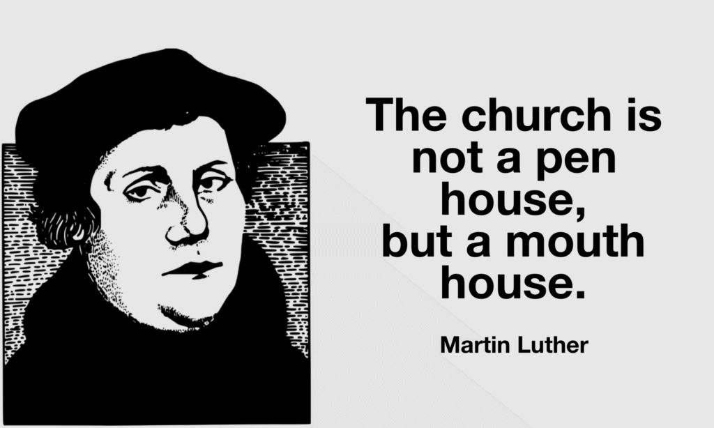 Martin Luther quote on the church
