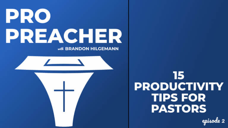 15 Productivity Tips for Pastors