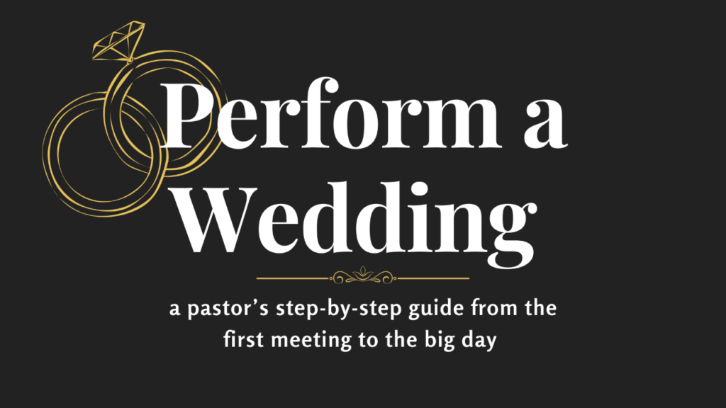 Perform a Wedding