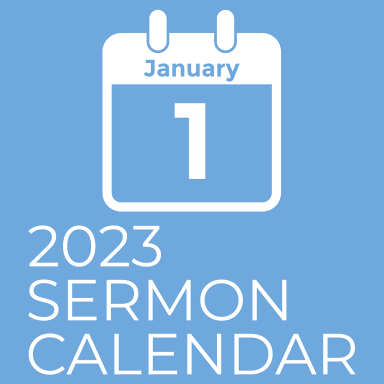 2023 Sermon Calendar